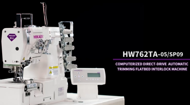 HIKARI HW762TA-05SP09 Computerized Direct-Drive Automatic Trimming Flatbed Interlock Machine